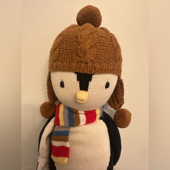 SOLD- Cuddle and Kind 20 Inch Everest Penguin Plush Stuffed Knit Doll Hat Peru - Picture 3 of 11